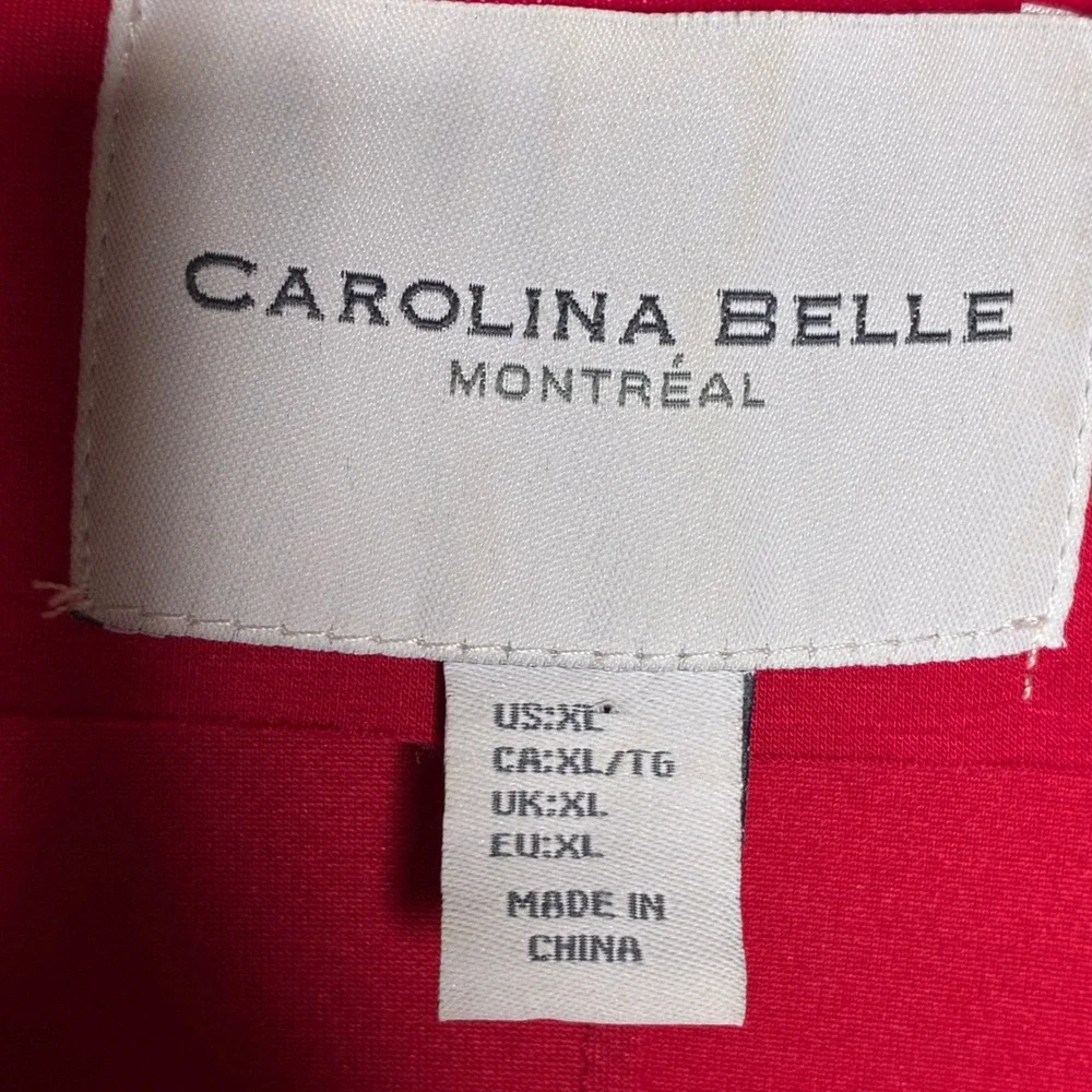 Carolina Belle Montreal Womens XL Hot Pink Longline Blazer Jacket Pocket Fuchsia